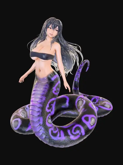 3D model for Violet Serpent Siren