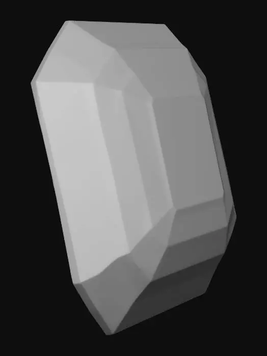 3D model for Purple Amethyst Cushion Cut Gem