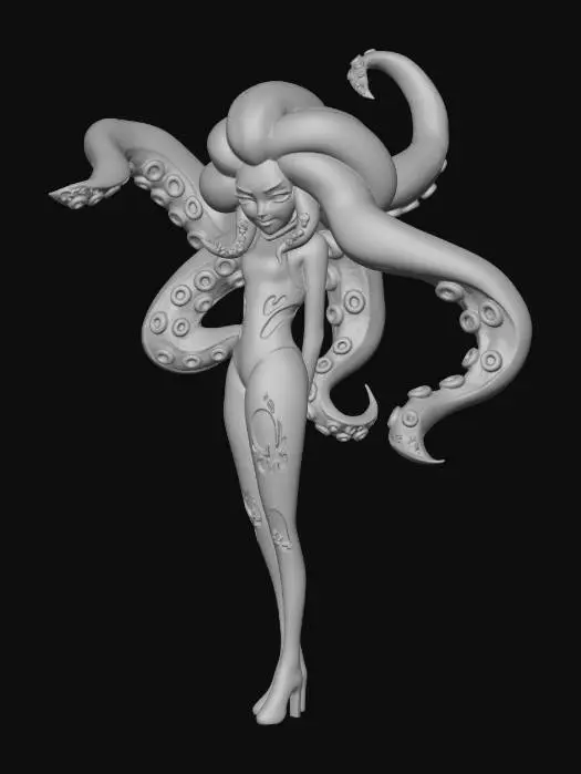 3D model for Tentacled Siren