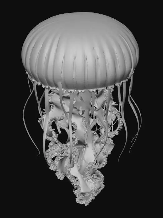 3D model for Crimson Cascade Jellyfish