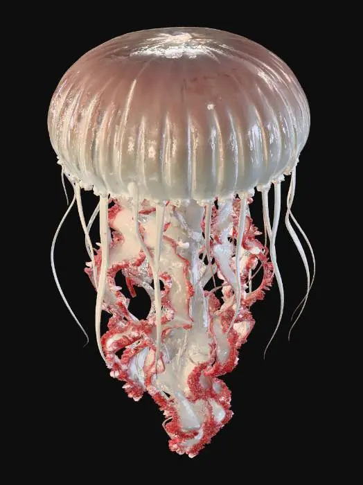 3D model for Crimson Cascade Jellyfish