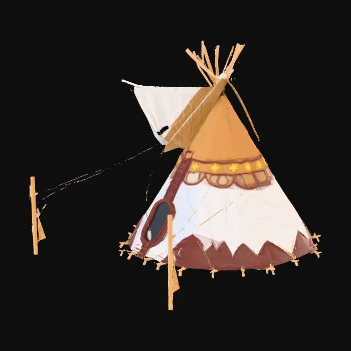 3D model for Teepee in the Meadow