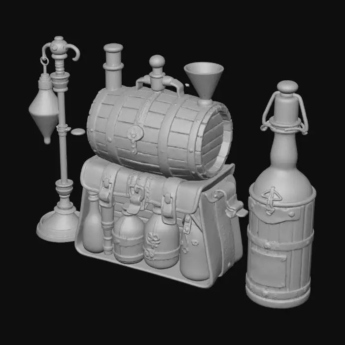 3D model for Alchemist's Workshop