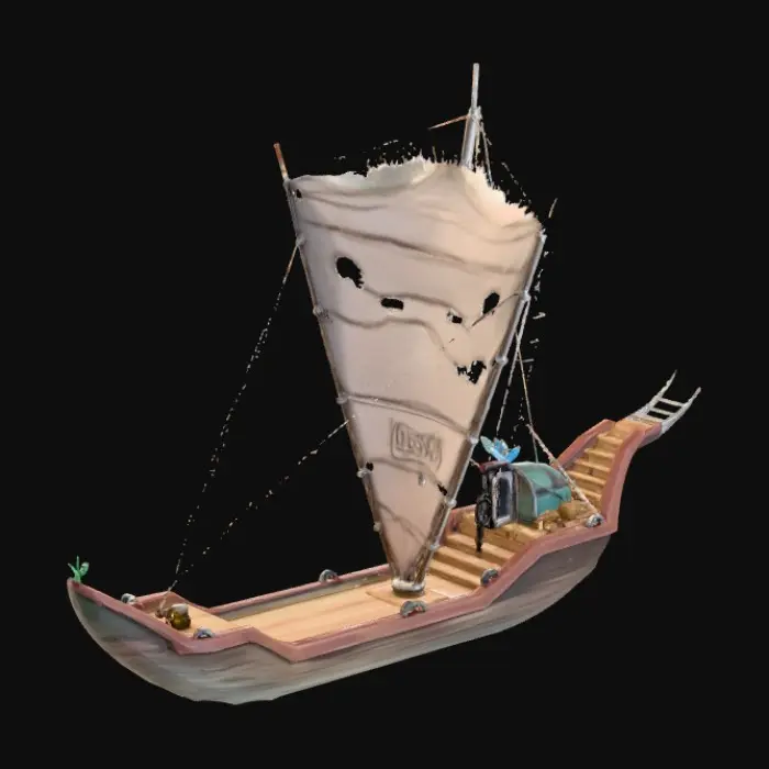 3D model for Desert Sailboat