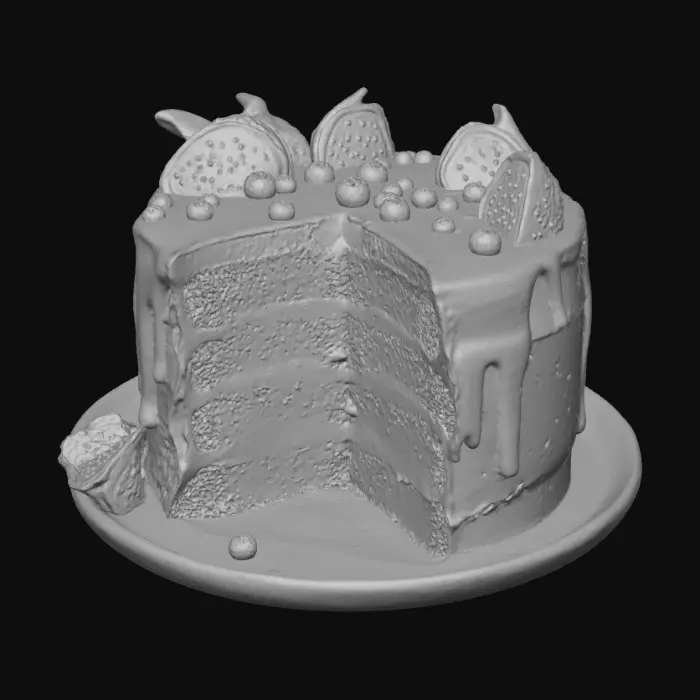 3D model for Dragon Fruit Delight Cake