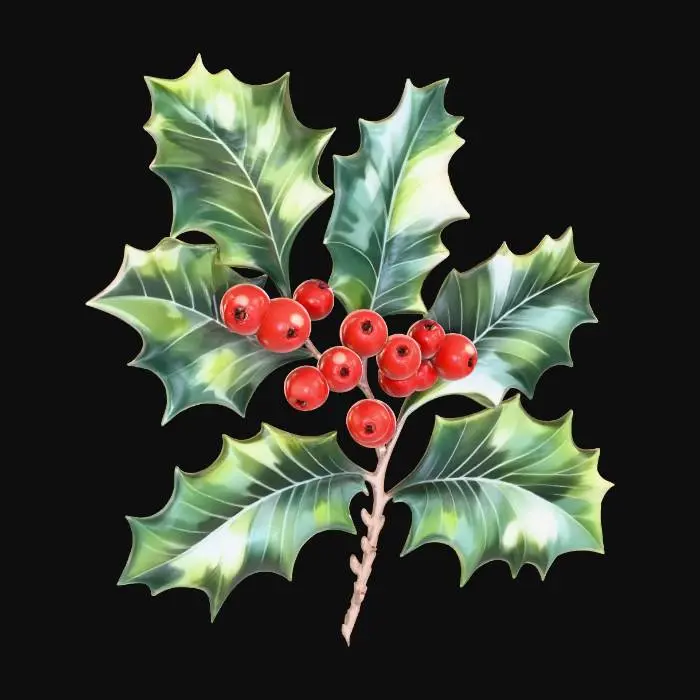 3D model for Holly Branch, #Christmas2025#