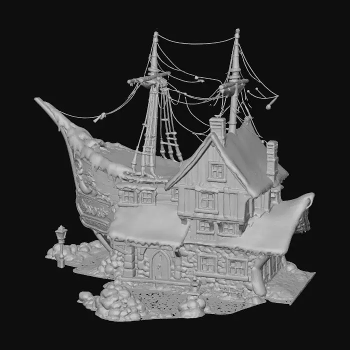 3D model for Winter Ship Inn, #Christmas2025#