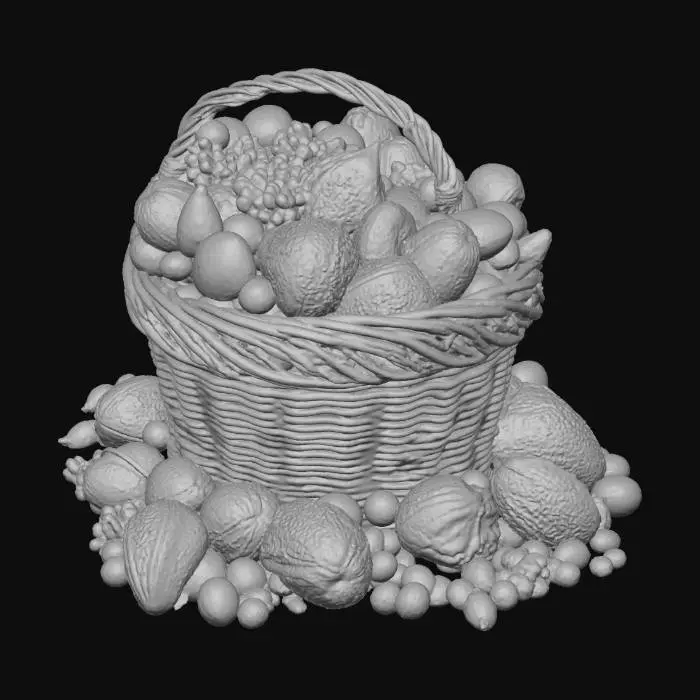 3D model for Basket of Festive Nuts, #Christmas2025#