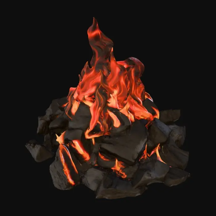 3D model for Blazing Coal, #Christmas2025#