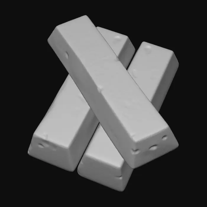 3D model for Silver Ingots