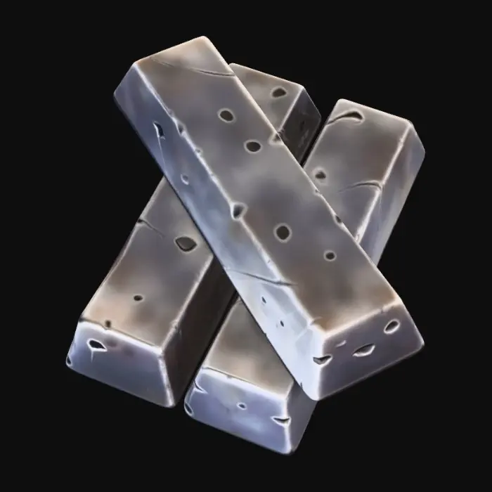 3D model for Silver Ingots