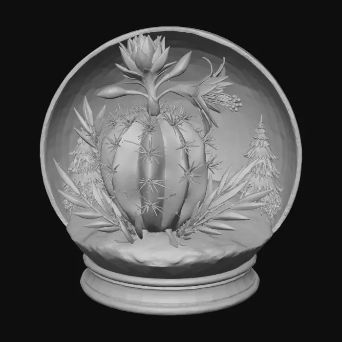 3D model for Desert Snowglobe, #Christmas2025#