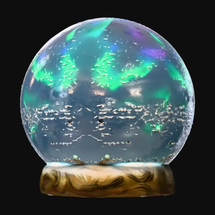 3D model for Northern Lights Dreamscape, #Christmas2025#