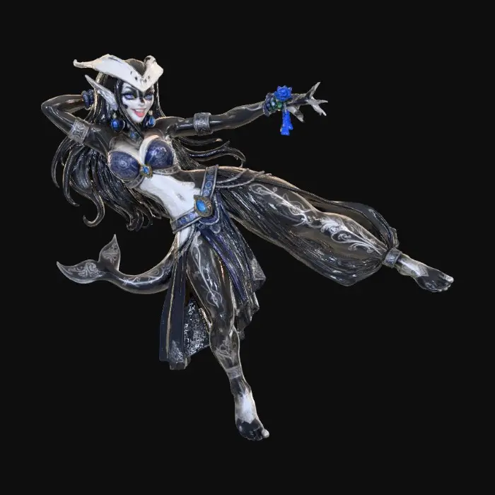 3D model for Orcana, belly dancer attire