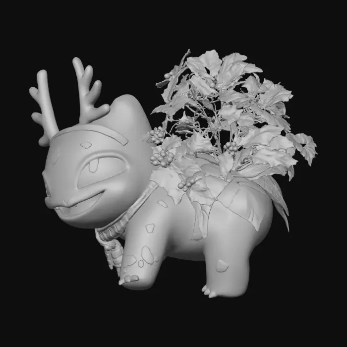 3D model for Festive Pocket Monster, #Christmas2025#