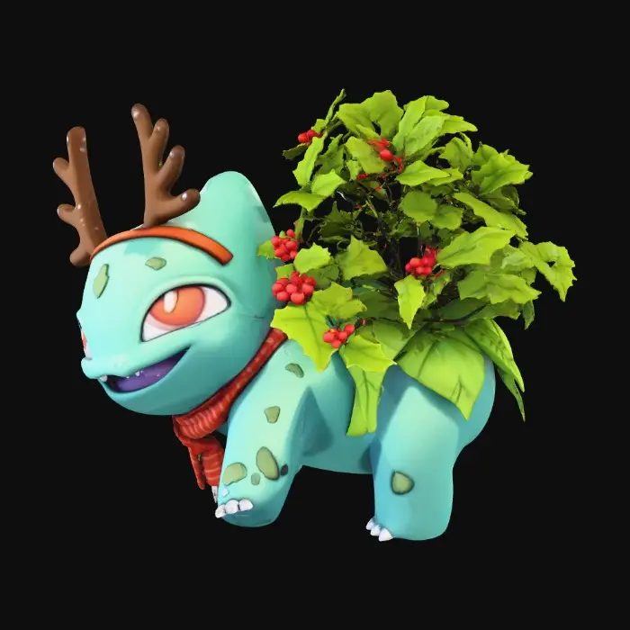 3D model for Festive Pocket Monster, #Christmas2025#