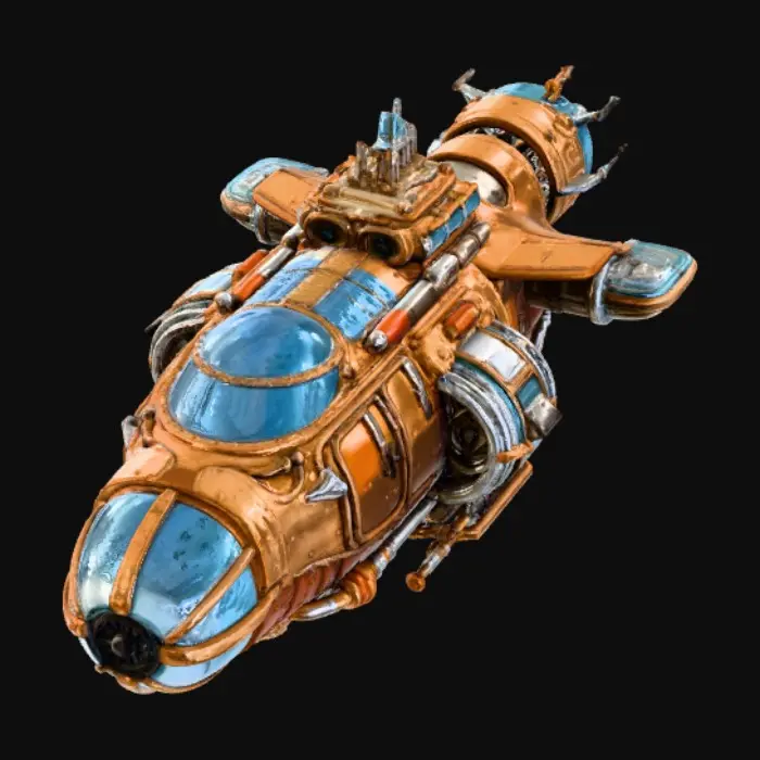 3D model for Steampunk Submersible Explorer