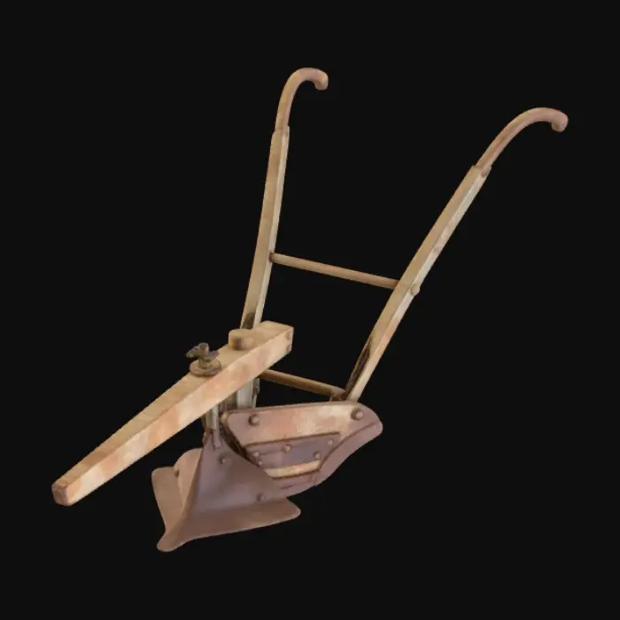 3D model for Antique Wooden Plow