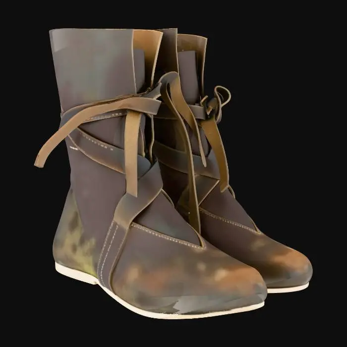 3D model for Medieval Leather Boots