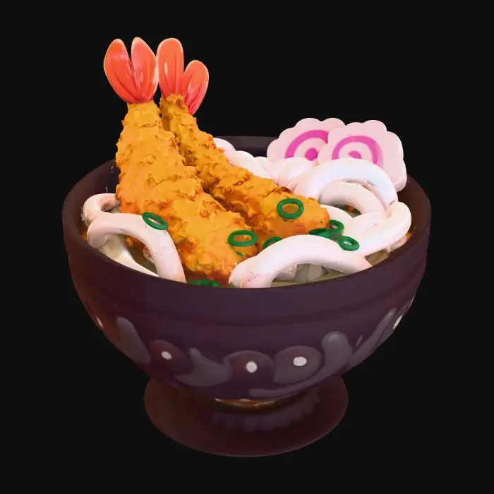 3D model for Tempura Udon Delight