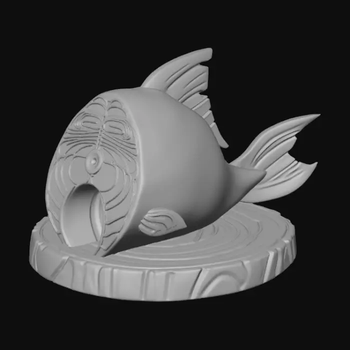 3D model for Salmon Sculpture