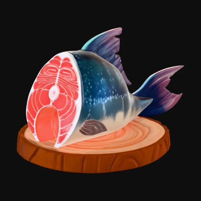 3D model for Salmon Sculpture