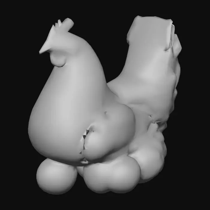 3D model for Hen and Eggs