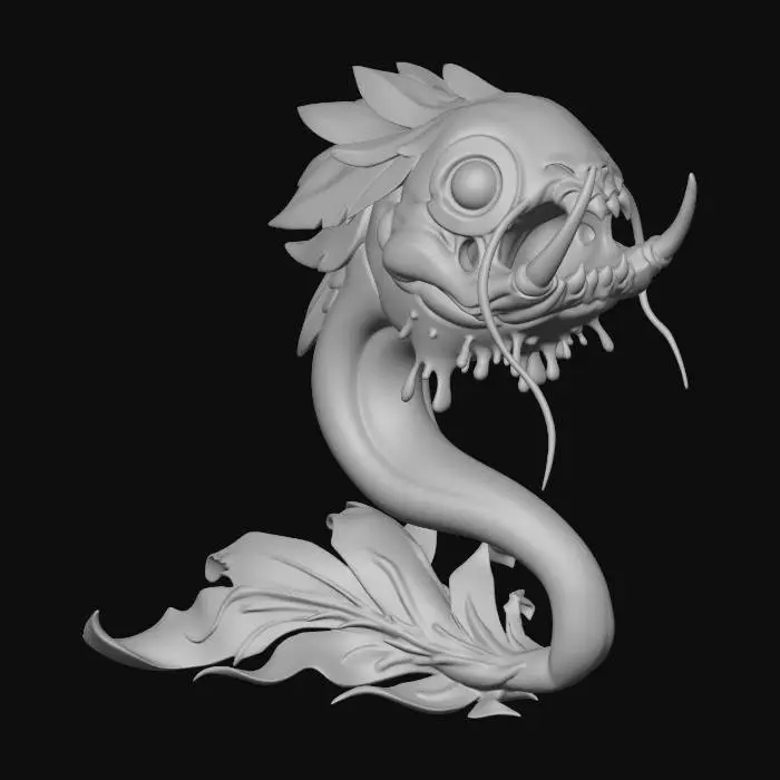 3D model for Crimson Ember Serpent