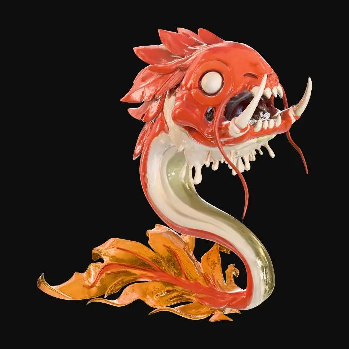 3D model for Crimson Ember Serpent