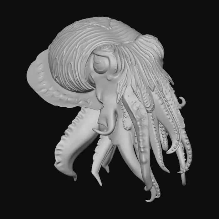 3D model for Neon Zebra Cuttlefish