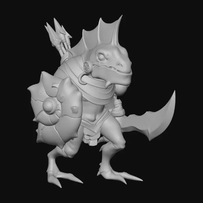 3D model for Emerald Shieldwyrm