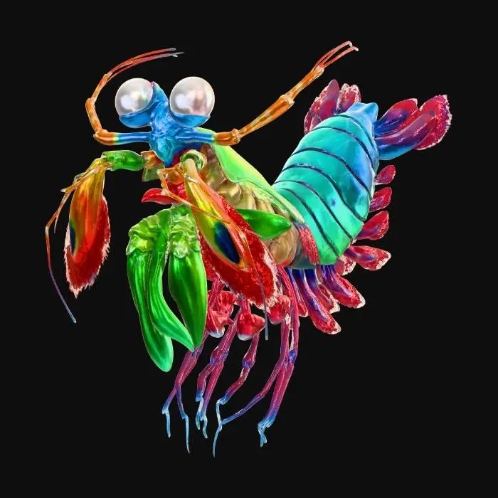 3D model for Aurora Mantis Shrimp