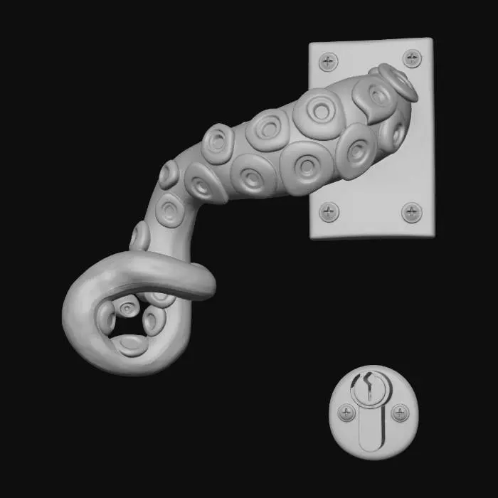 3D model for Tentacle Door Handle