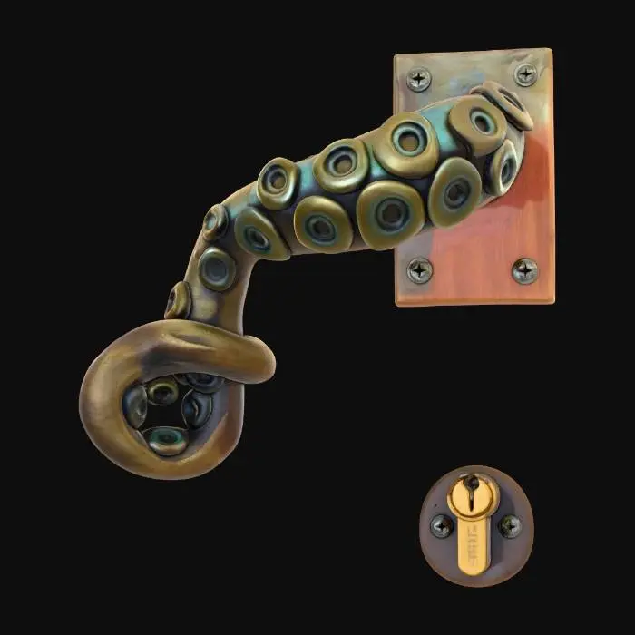 3D model for Tentacle Door Handle