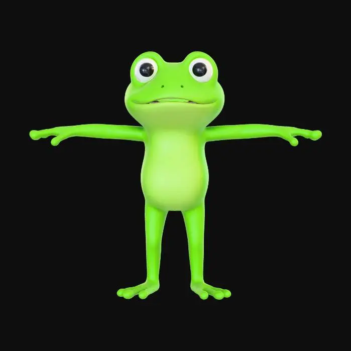 3D model for Frog Pose