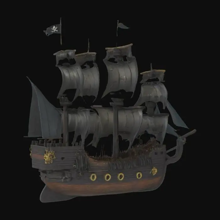3D model for 生成《加勒比海盗》中的黑珍珠号