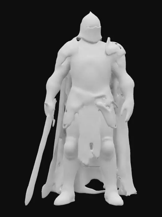 3D model for Briar knight, decaying, rotting, sentinel of castle gates 