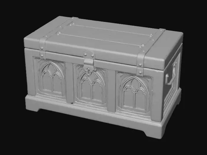 3D model for Gothic Treasure Chest, #Halloween2025#
