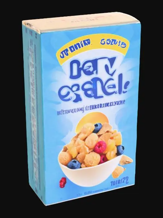 3D model for Square cereal box