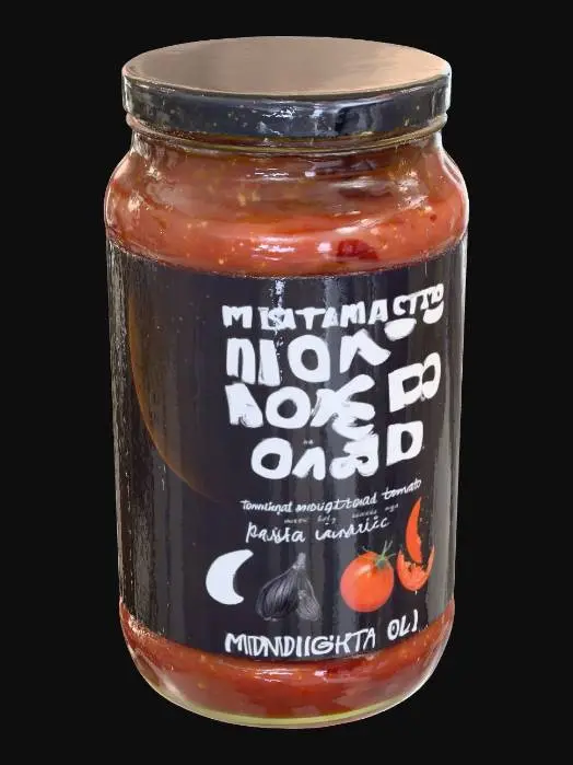 3D model for Jar of Pasta Sauce: Midnight Roasted Garlic