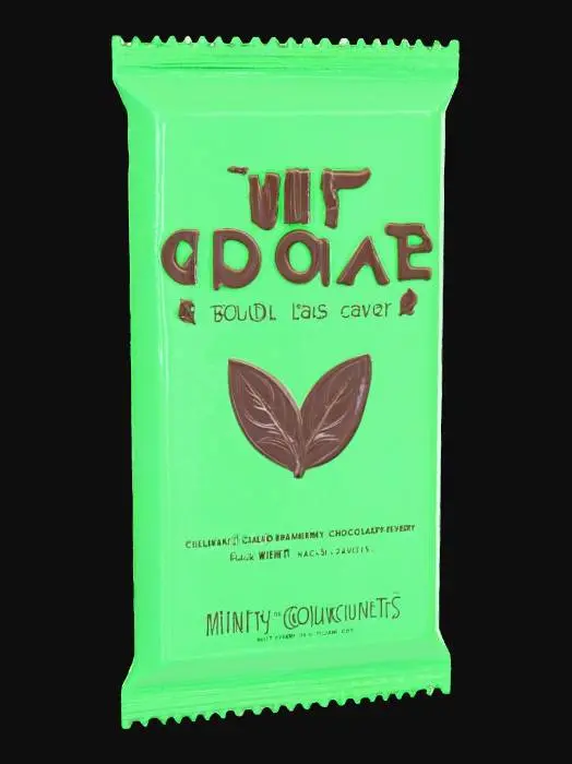3D model for Mint Chocolate Bar