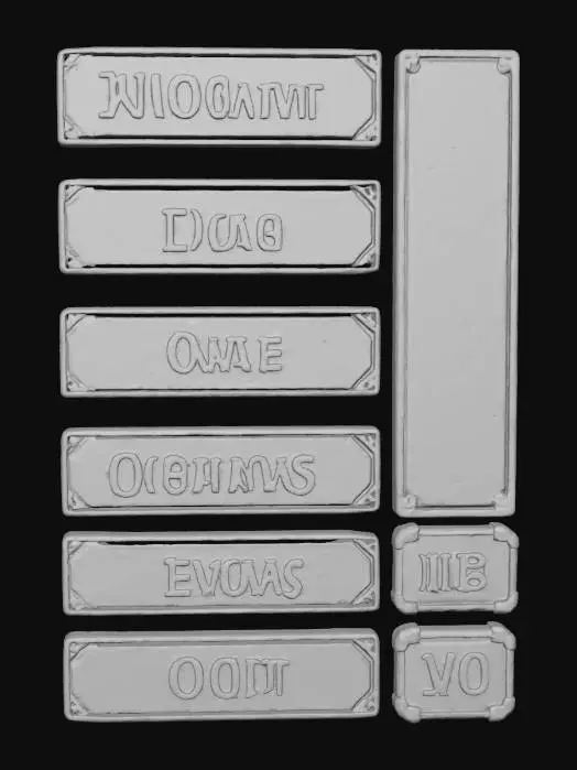 3D model for Game Menu Interface