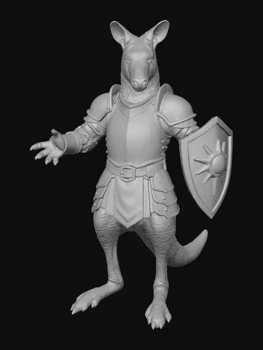 3D model for Kangaroo Knight