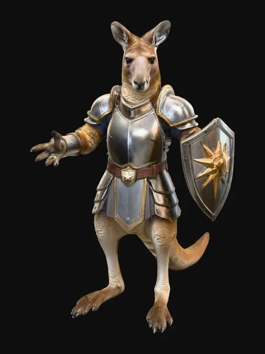 3D model for Kangaroo Knight