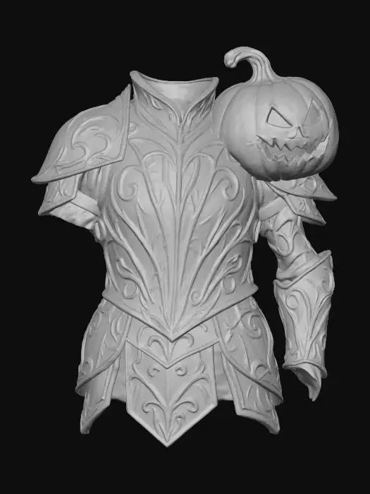 3D model for Pumpkin Pauldron Breastplate