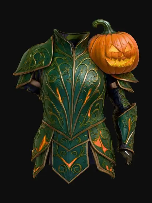 3D model for Pumpkin Pauldron Breastplate