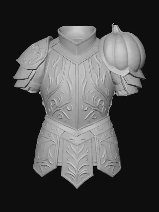 3D model for Pumpkin Pauldron Armor