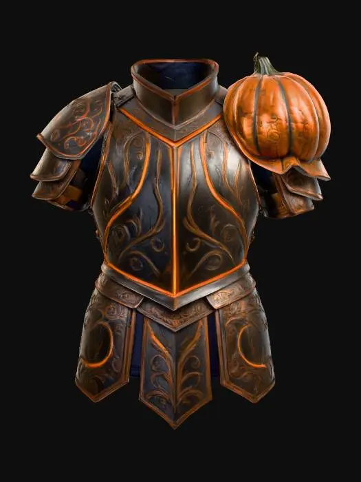 3D model for Pumpkin Pauldron Armor