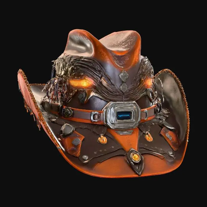 3D model for Cyber Cowboy Hat
