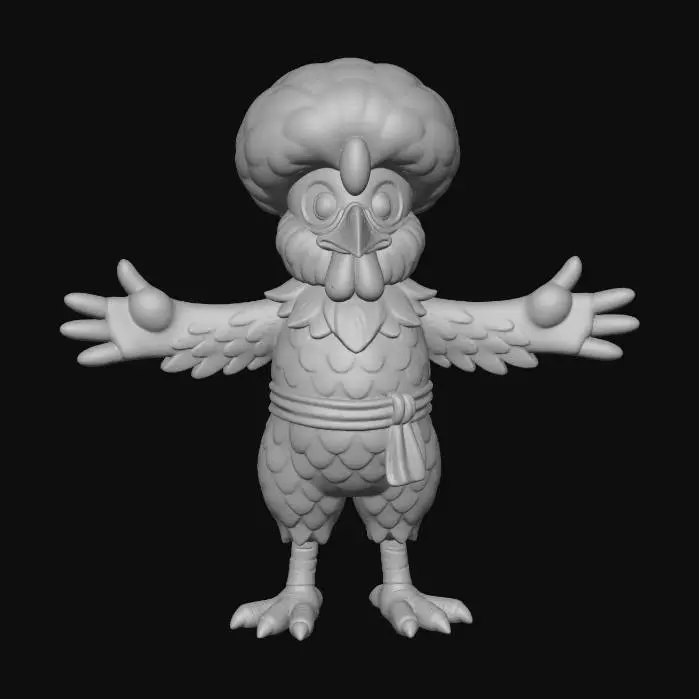 3D model for Polish Top Hat Feathered Meditator